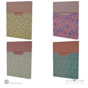 دفترکلاسوری 26حلقه 100برگ (دیوایدر دار) قفل فلزجلدسخت برگ سری راندو کد73711